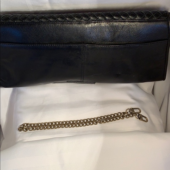 BCBG Evening all leather clutch . - Picture 2 of 4